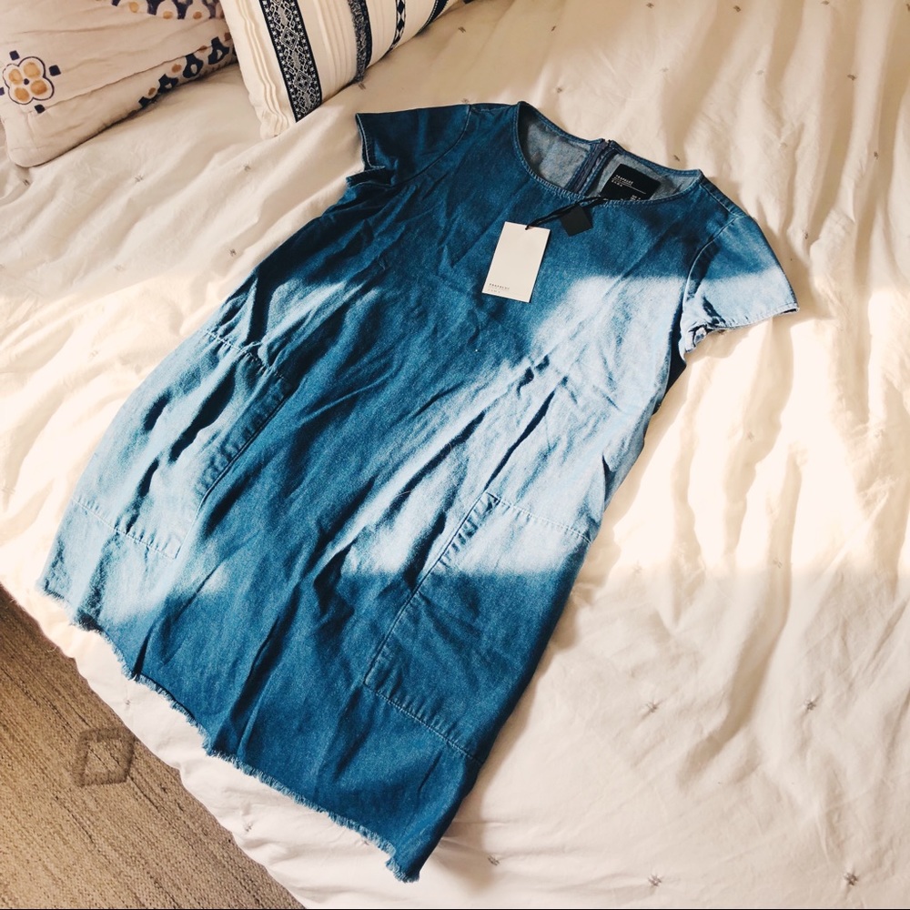 Zara TRF Denim Mini Dress